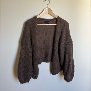 Atelier Delphine alpaca Cora cardigan brown
